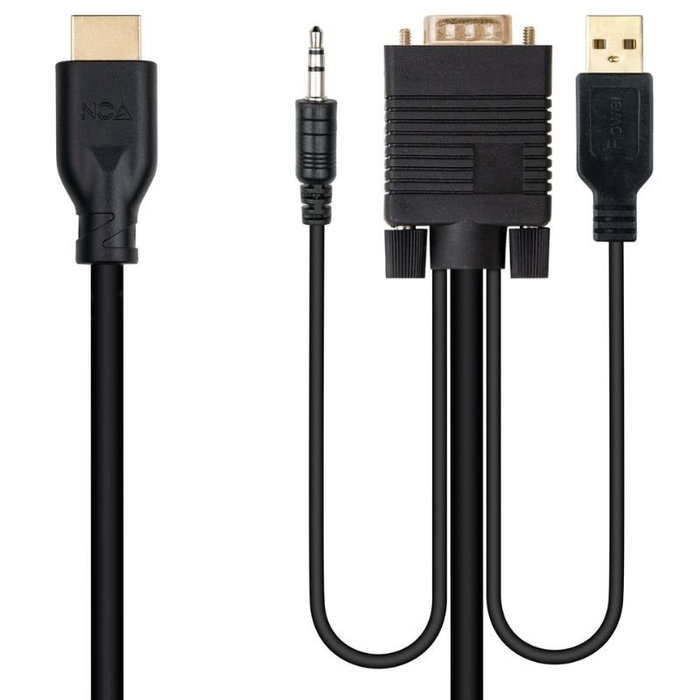 Nanocable Conversor VGA a HDMI de 1.8m Nanocable Conversor VGA a HDMI de 1.8m